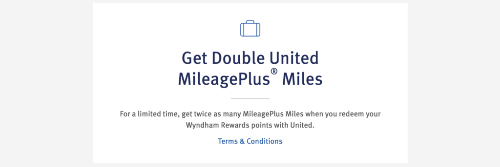 Convert Wyndham Points to United Miles With a 100% Bonus