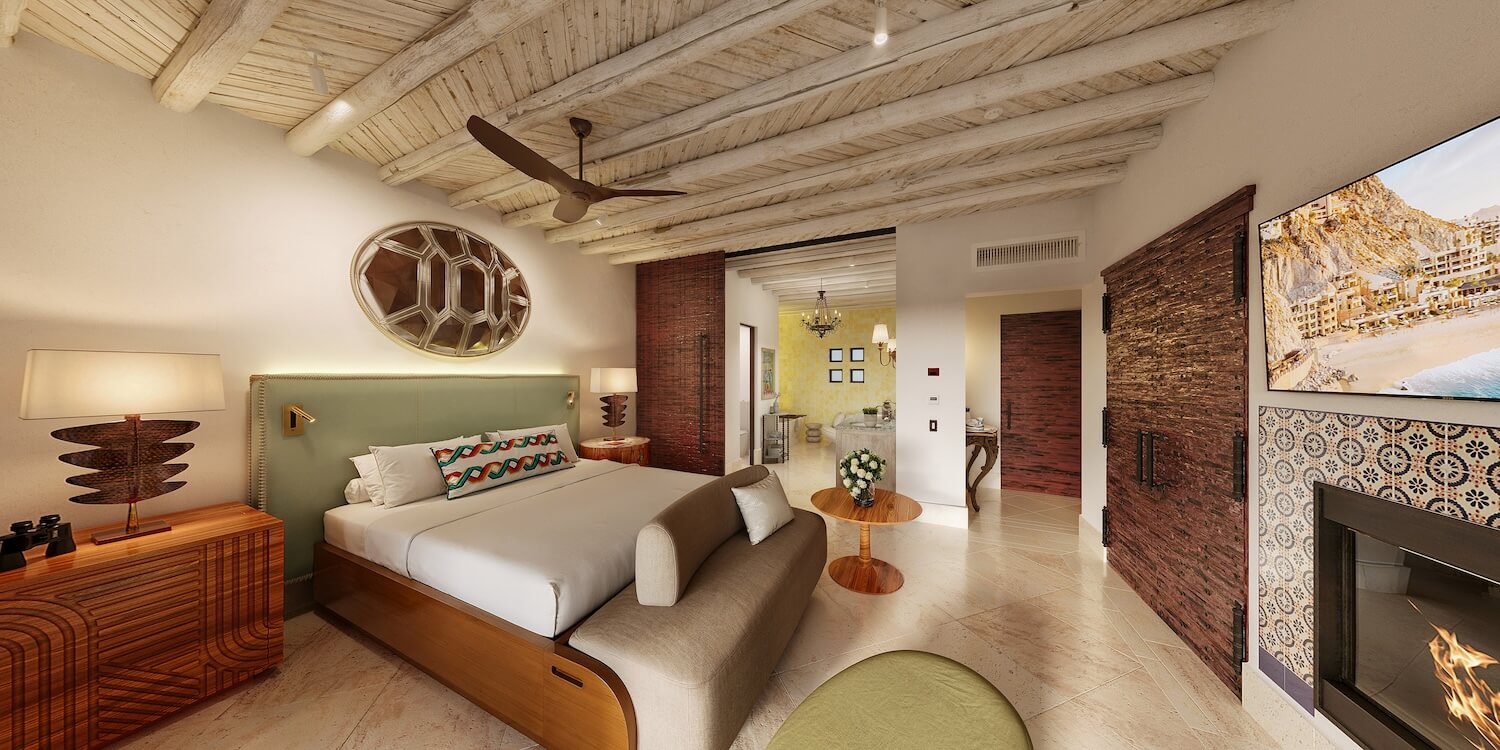 Hilton Q4 2025 promo: 2,500 Bonus Points per stay 2 Waldorf Astoria Los Cabos Pedregal Guest Room