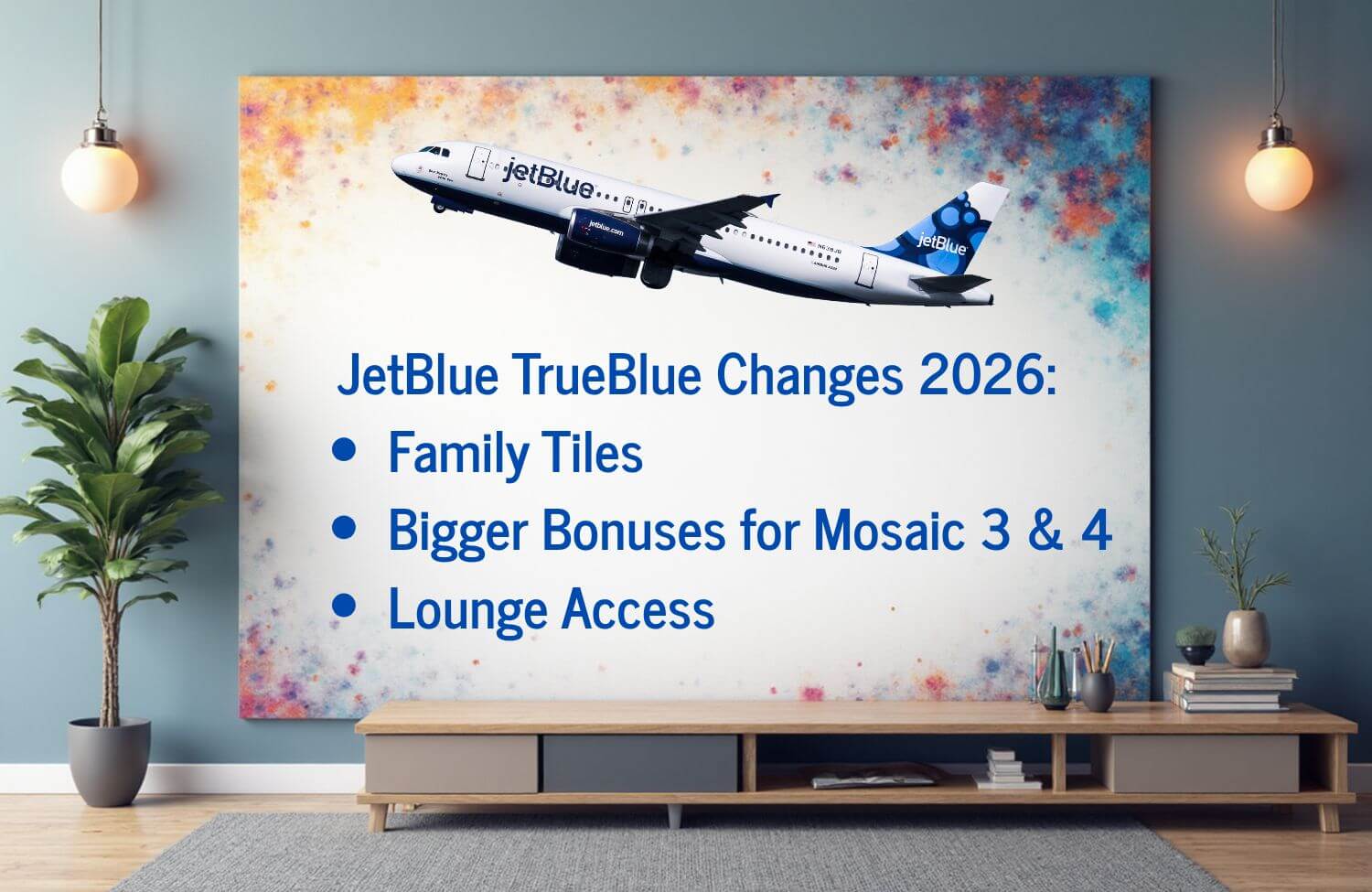 JetBlue TrueBlue Changes 2026: Family Tiles, Bigger Bonuses for Mosaic 3 & 4, and Lounge Access 12 jetblue trueblue changes 2026