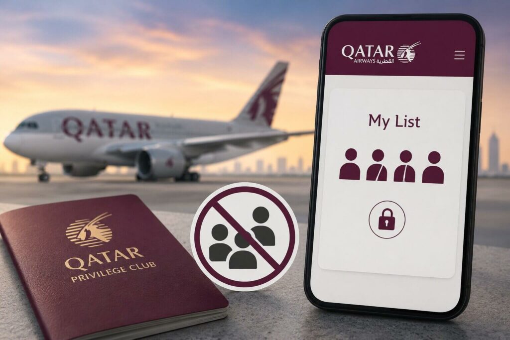 Qatar Privilege Club Limits Who You Can Book Awards For 7 qatar airways new my list rules restrict avios redemptions