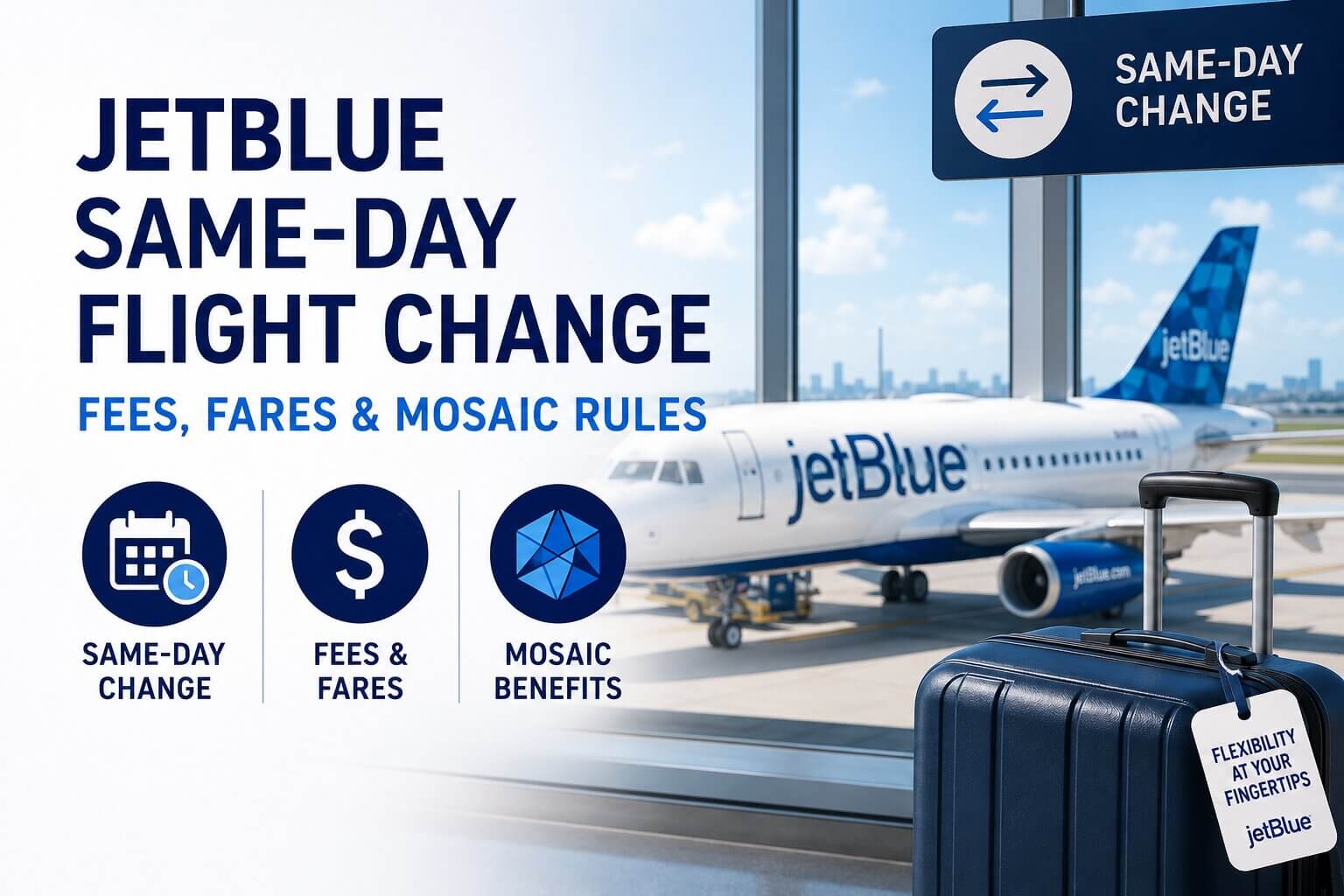 jetblue same day flight change