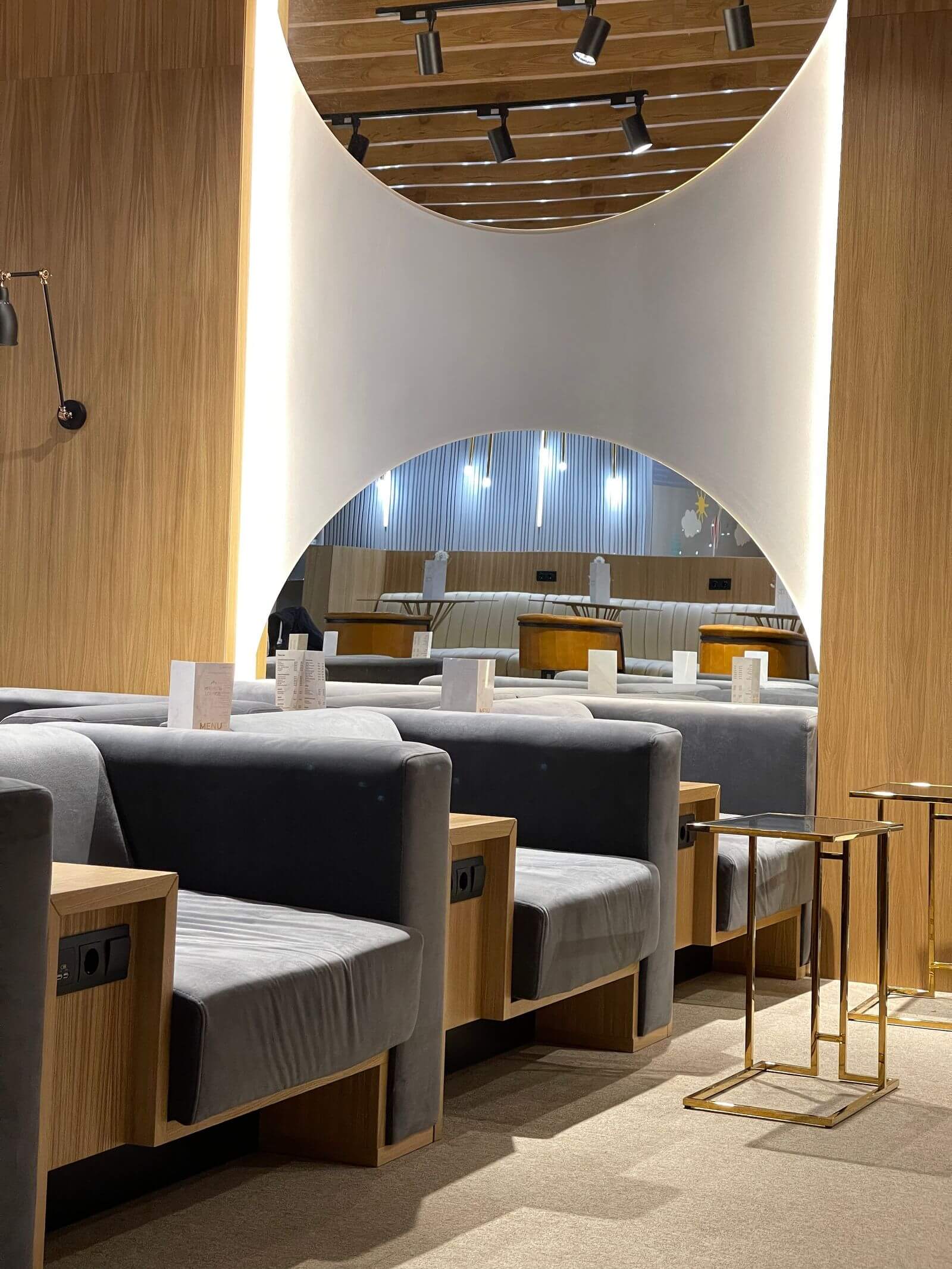 American Airlines Status Match: Executive Platinum for 50,000 Loyalty Points 3 Modern airport lounge seating area